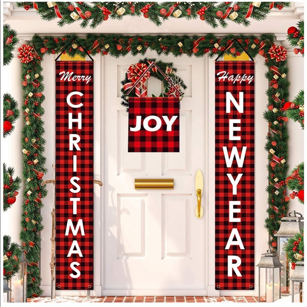 NWT Christmas Porch Sign, 3 Pieces